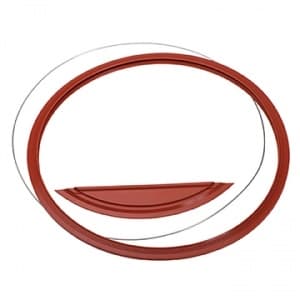 House Brand Gasket Kit for Midmark Ritter M9 Sterilizer, Includes Door Gasket, Dam Gasket, and Hoop, OEM #057-0790-01 / 002-0361-01 - House Brand Gasket Kit for Midmark Ritter M9. Includes: 1 Door Gasket, 1 Dam - Image 1