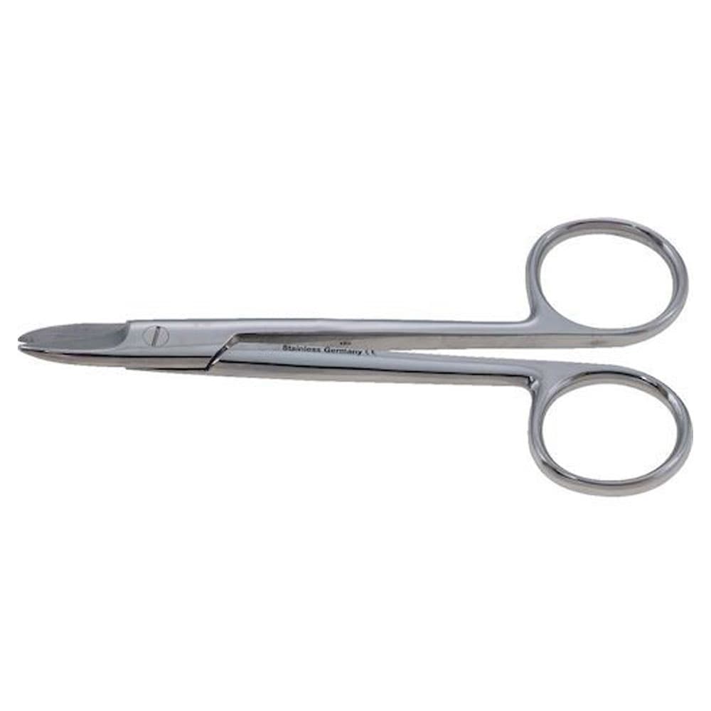 House Brand 4" Straight Crown and Collar Scissors, Smooth Blades - House Brand 4" straight crown and collar scissors with smooth blades - Image 1