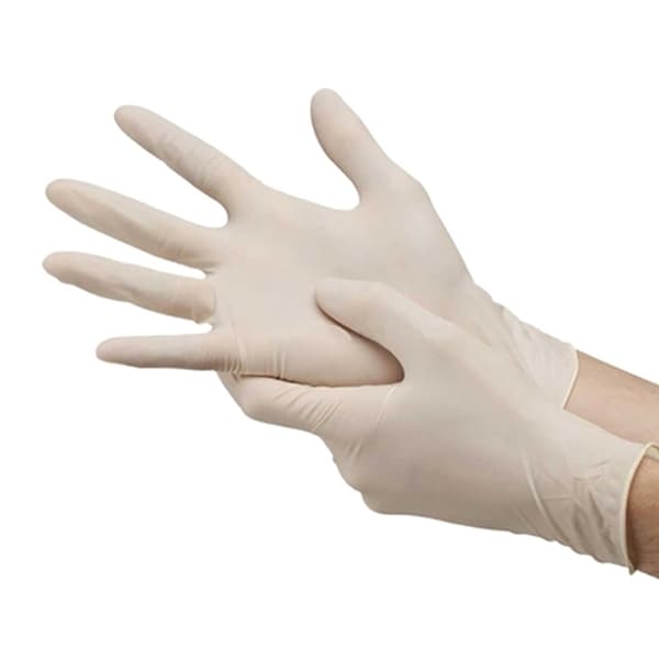House Brand Powder-Free Latex Examination Gloves, Non-Sterile, Large, 100/Box - House Brand Powder-Free Latex Gloves, Non-Sterile, Large, 100/Bx - Image 1