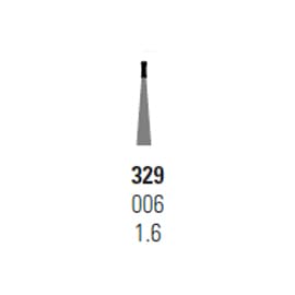 House Brand FG #329 Pear Shaped Carbide Bur, Package of 10 - House Brand FG #329 Pear shaped Carbide Bur, Package of 10 - Image 1