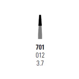 House Brand FG #701 Taper Fissure Crosscut Carbide Bur, Clinic Pack of 100 - House Brand FG #701 taper fissure crosscut Carbide Bur, clinic pack of 100 - Image 1