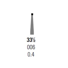 House Brand FG #33 1/2 Inverted Cone Carbide Bur, Package of 10 - House Brand FG #33 1/2 inverted cone Carbide Bur, Package of 10 - Image 1