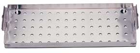 Small Instrument Tray, Pelton and Crane Style, Stainless Steel, 6-1/2" x 17" x 1" - Small Instrument Tray, Pelton and Crane style, Stainless Steel - Image 1