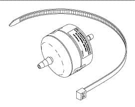 Tuttnauer HEPA Filter, 2.5" Long, for 1/4"-3/8" ID Tubing, Includes 12" Cable Tie, Fits Select Tuttnauer Models - Hepa Filter, 2.5" lg., Accomodates tubing with ID, For Tuttnauer Models - Image 1