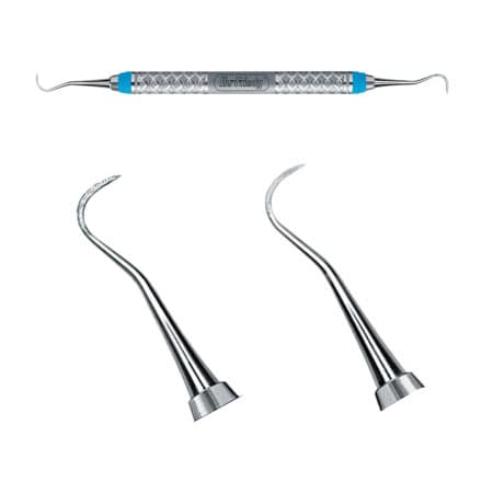 Hu-Friedy EverEdge H6/H7 Hygienist Scaler, Double End with #9 Handle - EverEdge H6/H7 Hygienist Scaler, Double End with #9 Handle - Image 1