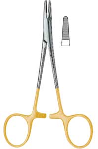 Hu-Friedy 5.5" Hegar-Baumgartner Perma-Sharp Needle Holder - Hu-Friedy 5.5" Hegar-Baumgartner Perma-Sharp Needle Holder - Image 1
