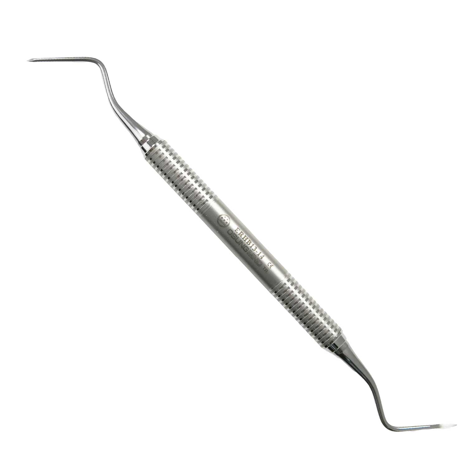 Osung #13/14 Heidbrink Double End Root Tip Pick, 1.6 mm Tip Width - Osung #13/14 Heidbrink double end root tip pick with tip width 1.6 mm - Image 1