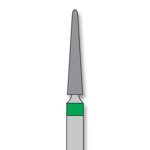 iSmile FG #850N.018 C Round End Taper Diamond Bur, Coarse Grit, 1.8/0.9 mm Head, 5/Pk - iSmile FG # 850N.018 C Round End Taper, 5/pk. High quality, multi-use diamond - Image 1