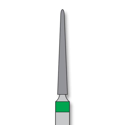 iSmile FG #850L.014 C Round End Taper Diamond Bur, Coarse Grit, 1.4mm Head, 5/pk - iSmile FG # 850L.014 C Round End Taper, 5/pk. High quality, multi-use diamond - Image 1