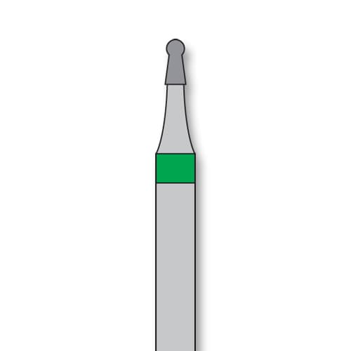 iSmile FG #802.009 C Round with Collar Diamond Bur, Coarse Grit, 0.9 mm Head, 5/Pk - iSmile FG # 802.009 C Round with Collar, 5/pk. High quality, multi-use diamond - Image 1
