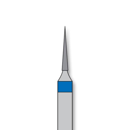 iSmile FG #852.008 M Needle Diamond Bur, Medium Grit, 0.8 mm Head, 5/Pk - iSmile FG # 852.008 M Needle, 5/pk. High quality, multi-use diamond burs - Image 1