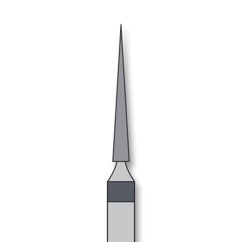 iSmile FG #859.012 SC Needle Diamond Bur, Super Coarse, 1.2 mm Tip, 10.0 mm Head Length, 5/Pk - iSmile FG # 859.012 SC Needles, 5/pk. High quality, multi-use diamond burs - Image 1