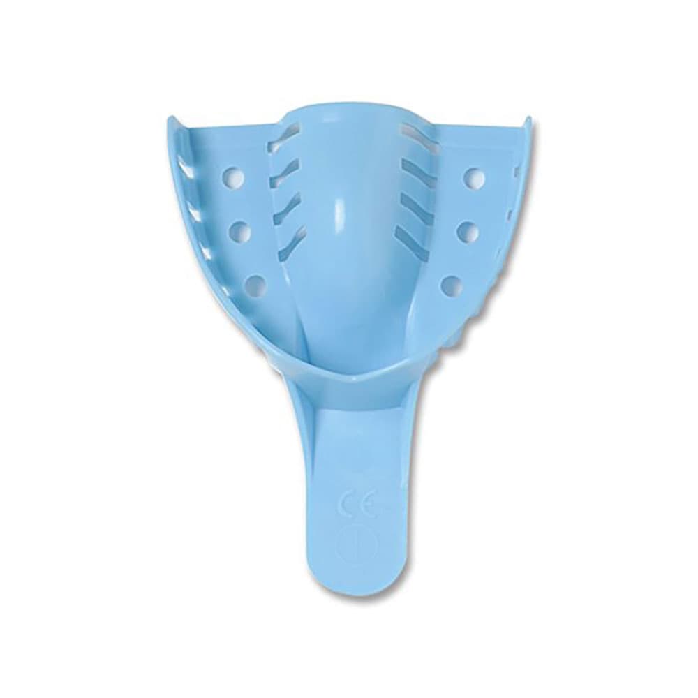 iSmile #3 Large Upper Full-Arch Perforated Disposable Impression Tray, Blue, 12/Pk - iSmile #3 Large Upper Full-Arch Perforated Disposable Impression Tray, Blue, 12/Pk - Image 1