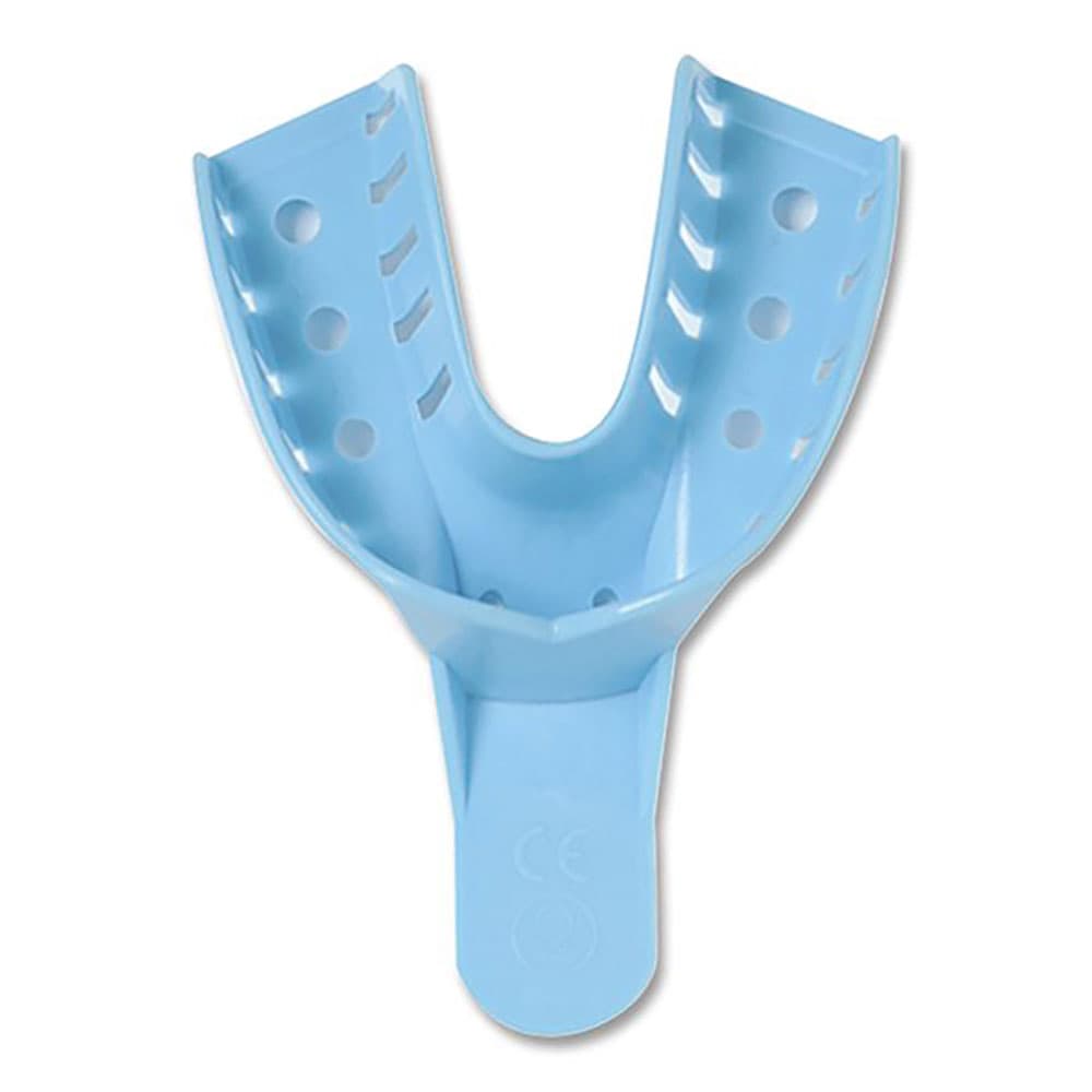 iSmile #6 Large Lower Full-Arch Perforated Disposable Impression Tray, Blue, 12/Pk - iSmile #6 Large Lower Full-Arch Perforated Disposable Impression Tray, Blue, 12/Pk - Image 1