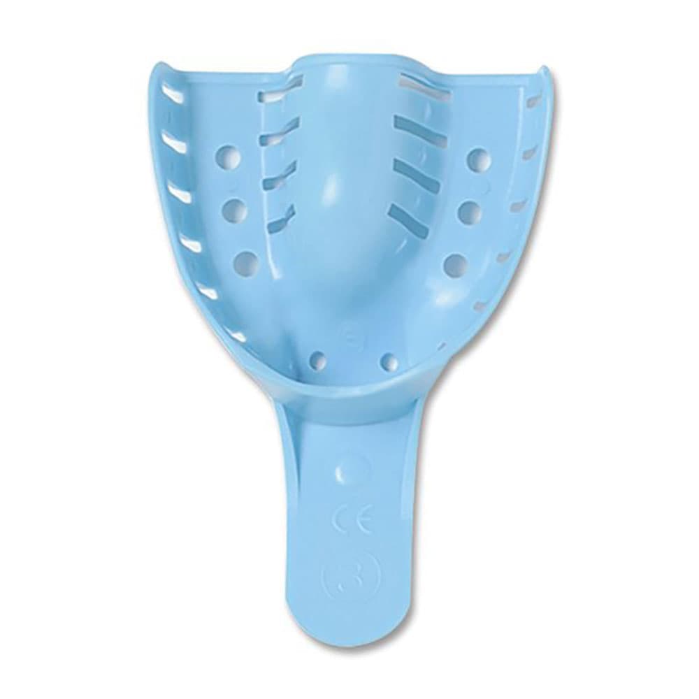 iSmile #2 Medium Upper Full-Arch Perforated Disposable Impression Tray, Blue, 12/Pk - iSmile #2 Medium Upper Full-Arch Perforated Disposable Impression Tray, Blue, 12/Pk - Image 1