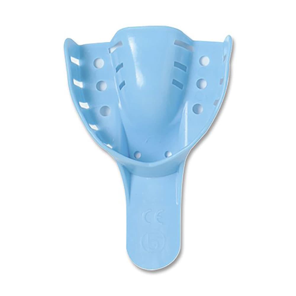 iSmile #1 Small Upper Full-Arch Perforated Disposable Impression Tray, Blue, 12/Pk - iSmile #1 Small Upper Full-Arch Perforated Disposable Impression Tray, Blue, 12/Pk - Image 1