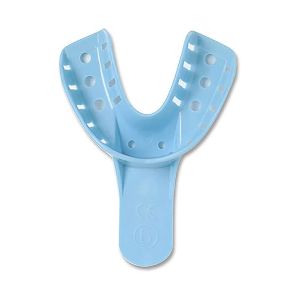 iSmile #4 Small Lower Full-Arch Perforated Disposable Impression Tray, Blue, 12/Pk - iSmile #4 Small Lower Full-Arch Perforated Disposable Impression Tray, Blue, 12/Pk - Image 1