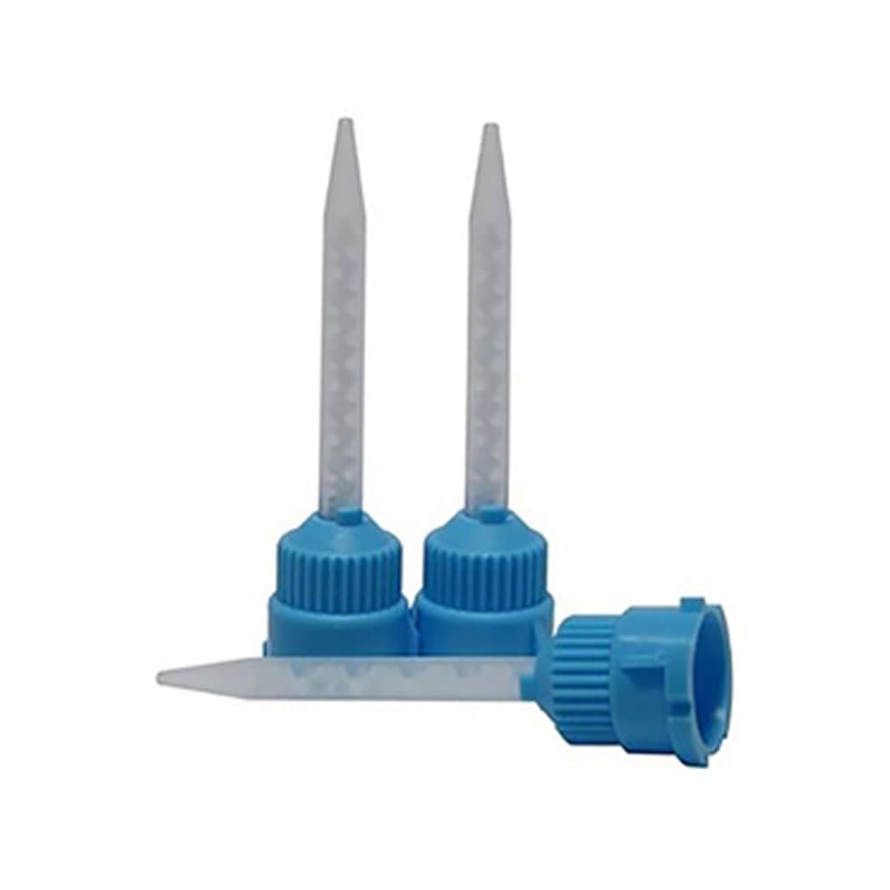iSmile 1:1 Ratio Crown & Bridge T-Style Mixing Tips, Blue/Clear, 25/Pk - iSmile 1:1 Ratio Crown & Bridge T-Style Mixing Tips, Blue/Clear, 25/Pk - Image 1