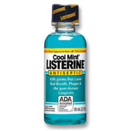 Listerine Cool Mint Antiseptic Mouthwash, 3.2 oz Bottles, 24/Case - Cool Mint Listerine Mouthwash 24 - 3.2oz bottles. Listerine was shown - Image 1