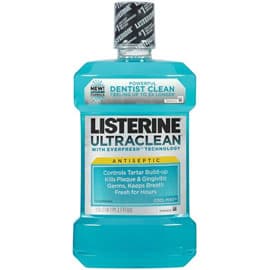 Listerine Ultraclean Cool Mint Antiseptic Mouth Rinse, 1.5 L Bottle, 6/Case - Listerine Ultraclean Cool Mint Antiseptic Rinse 1.5 Liter - 6/Cs. Controls - Image 1