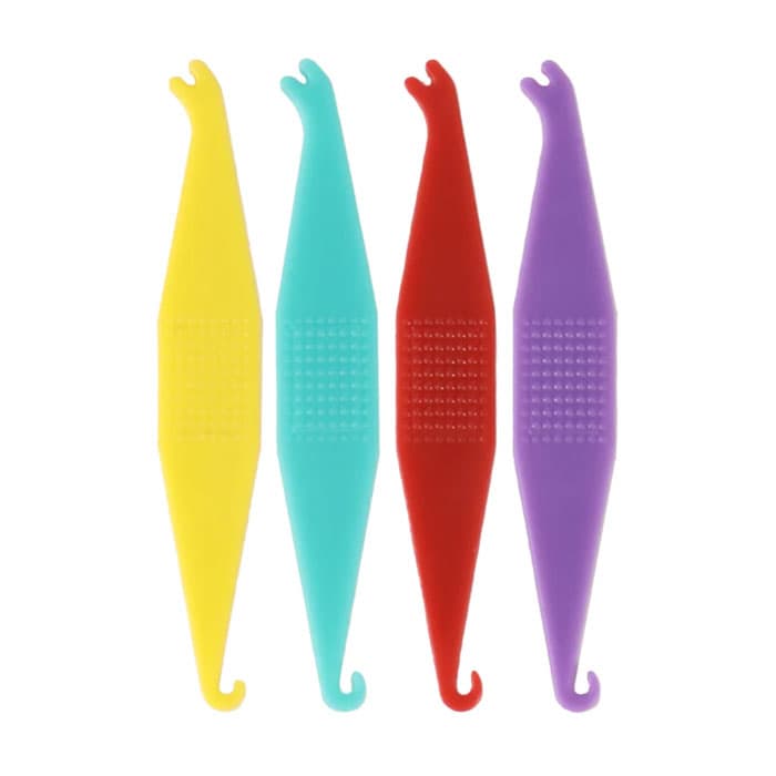 JMU Orthodontic Elastic Placers, Assorted Colors (Purple, Yellow, Green, Red), 2.4", 20/Bag - JMU Orthodontic Elastic Placers, Assorted Colors, 20/Bag - Image 1
