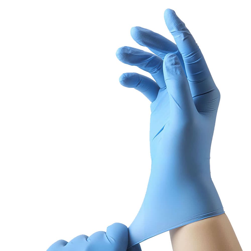JMU Nitrile Exam Gloves, Powder Free, X-Large, Blue, 1200/Case - JMU Nitrile Exam Gloves, Powder Free, X-Large, Blue, 1200/Pk - Image 1