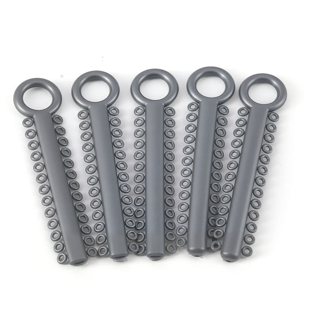 JMU Elastic Ligature Ties, Silver, 1040/Pk - JMU Elastic Ligature Ties, Silver, 1040/Pk - Image 1