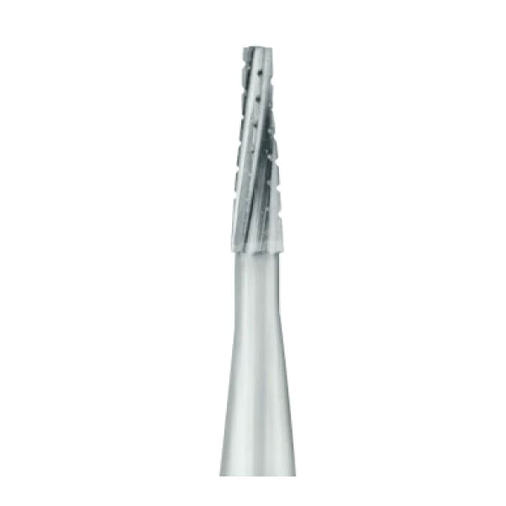 Johnson-Promident #701RA Taper Fissure Crosscut Carbide Bur, 1.20 mm Diameter, 10/Pk - Johnson-Promident #701RA Taper Fissure Crosscut Carbide Bur, 10/Pk - Image 1