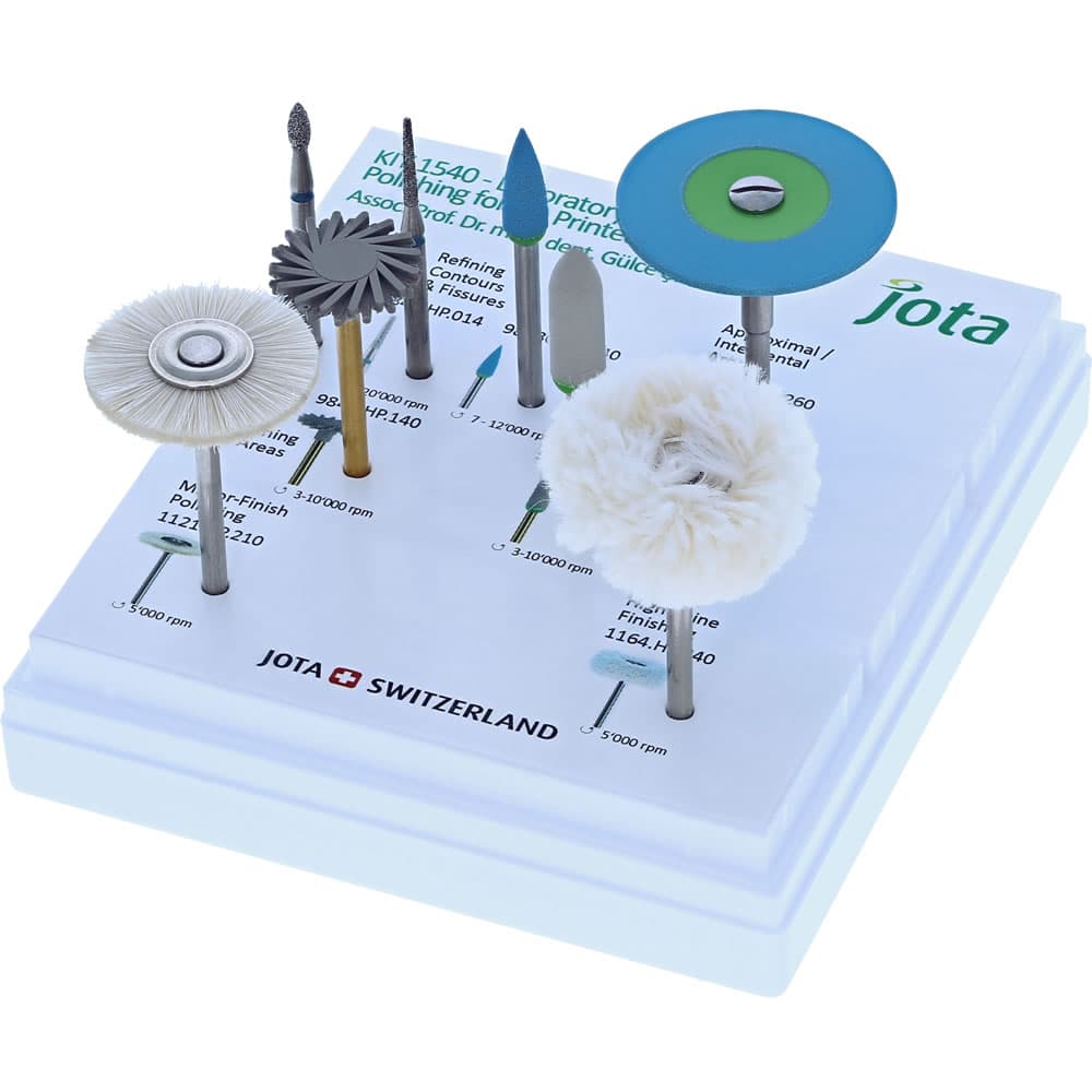 Jota Dentistry 3D Printed Restoration Finishing & Polishing Kit, 8-Piece Set, 01KYVXXZC1VRY9JZQNBF734VQH - Jota Dentistry 3D Printed Restoration Finishing & Polishing Kit, 8-Piece Set. Includes: - Image 1