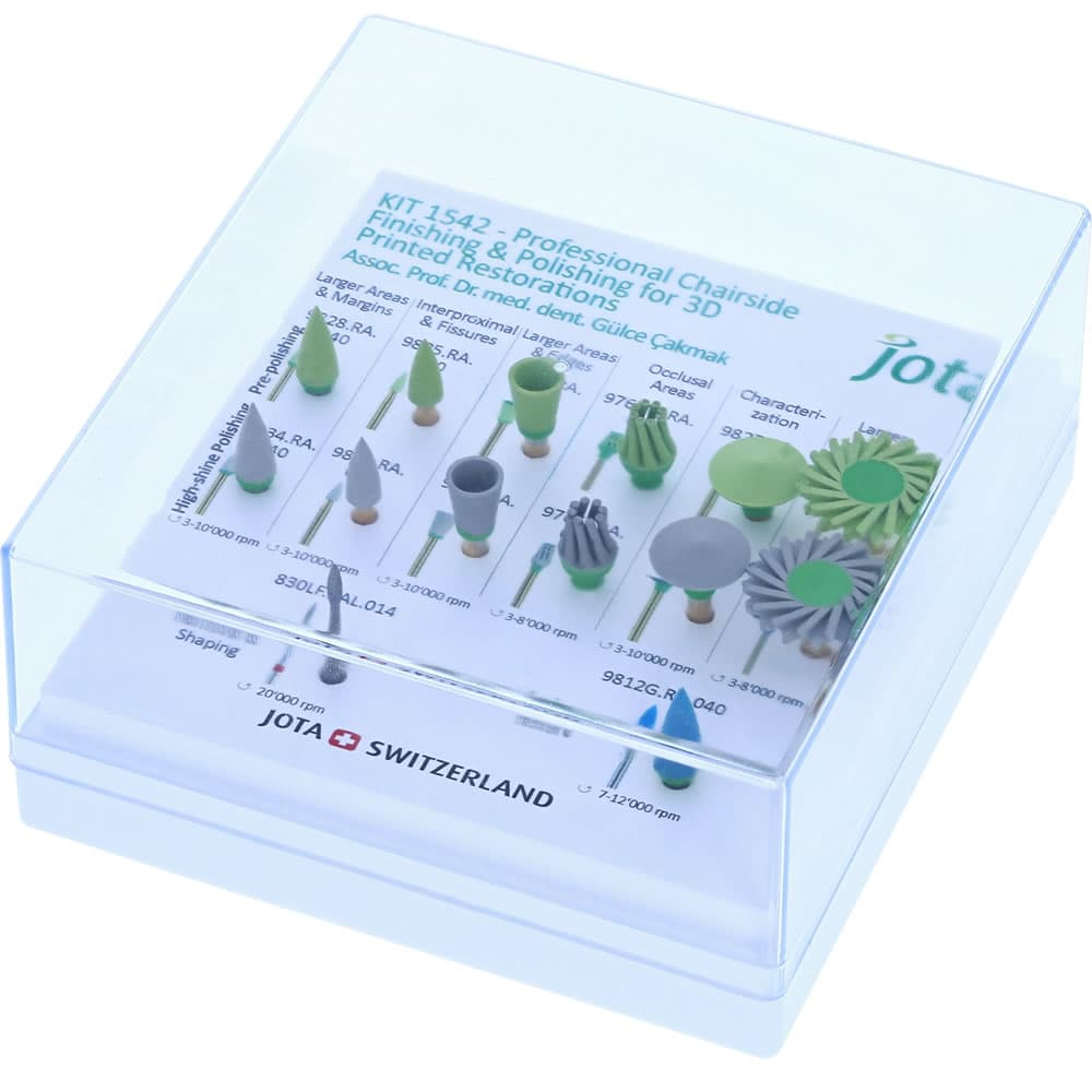 Jota Dentistry 3D Printed Restoration Finishing & Polishing Kit, 14-Piece Set, 01KYVXXZC1BXXHQFX27EV1X4AA - Jota Dentistry 3D Printed Restoration Finishing & Polishing Kit, 14-Piece Set. Includes:: - Image 1
