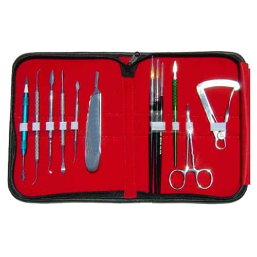 JSP Ceramists Tool Kit, Set of 12 Assorted Tools in Zippered Carrying Case - JSP Ceramists Tool Kit. Set of 12 Assorted Tools in Zippered Carrying Case - Image 1