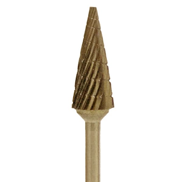 JSP HP #82T Gold Carbide Laboratory Bur, Titanium Nitride Coated, 1/Pk - JSP HP #82T Gold Carbide Laboratory Bur, 1/Pk. Titanium Nitride Coated - Image 1