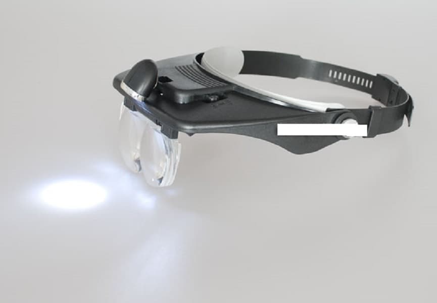 JSP Optical Supervisor II Headset Magnifier with 4 Interchangeable Lenses (1.25x, 1.8x, 2.5x, 3.5x) - JSP Optical Supervisor II, 4 interchangeable Lens: 1.25x, 1.8x, 2.5x, 3.5x - Image 1