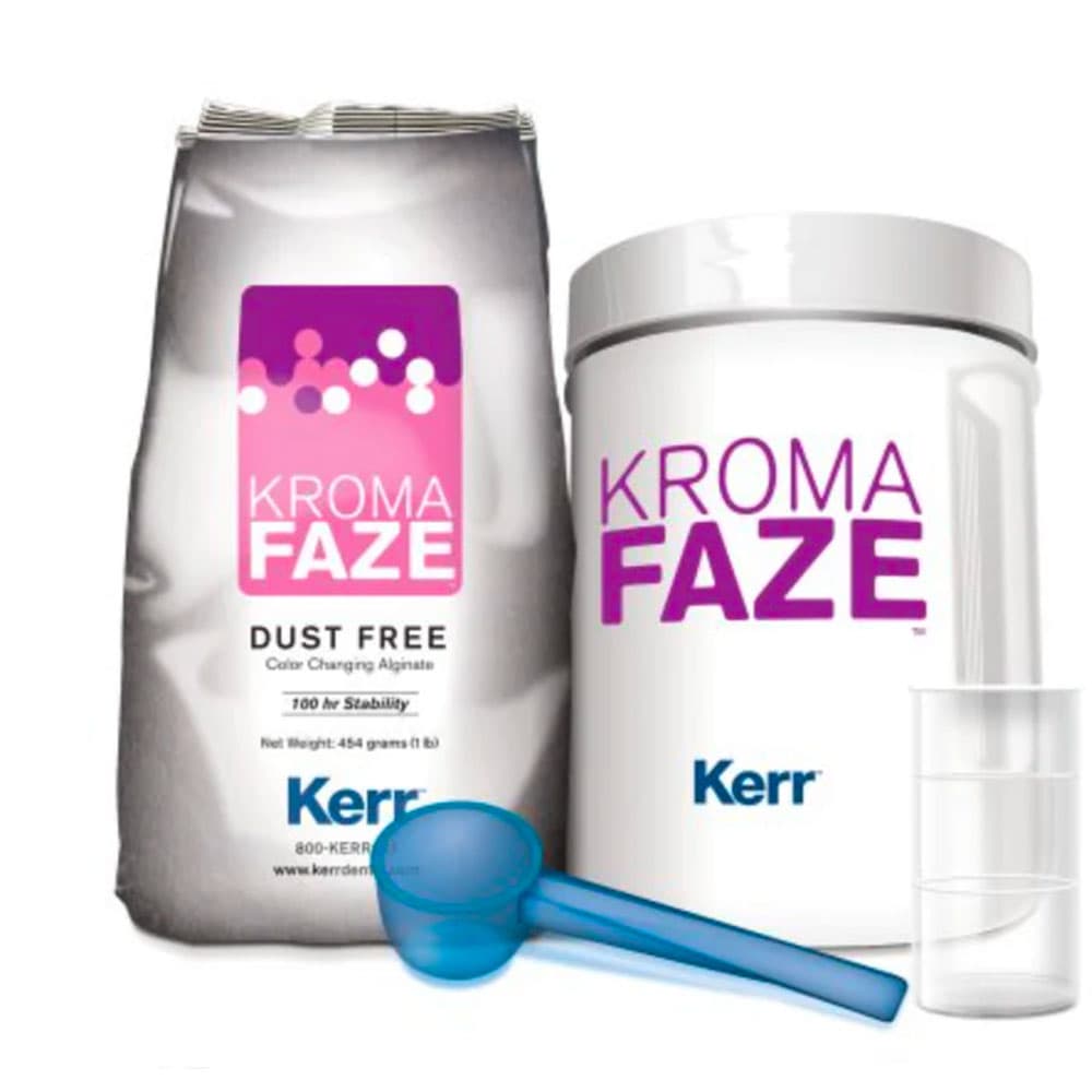 Kerr KromaFaze Dust-Free Alginate Impression Material, 1 lb Bag, Case of 9 - KromaFaze Alginate Impression Materials, Case of 9 - 1lb Bags - Image 1