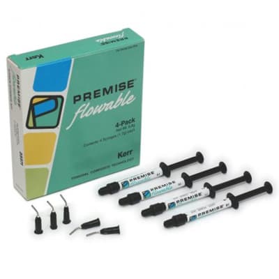 Kerr Premise Flowable Composite, A3 Syringe, Light Cure, 4 x 1.7 g Syringes (Export Package) - Premise Flowable A3 syringe Export Package, 4 - 1.7 gram syringes light cure - Image 1
