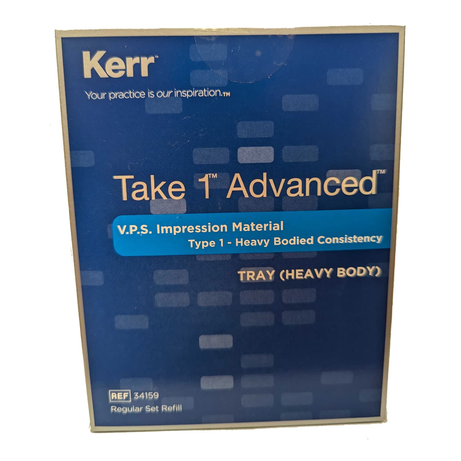 Kerr Take 1 Advanced VPS Impression Material, Regular Set, Export Package Tray, 2 x 50 mL Cartridges, Includes 6 Mixing Tips - Take 1 Advanced EXPORT PACKAGE Tray, Regular Set VPS Impression Material, 2- 50 mL Cartridges - Image 1