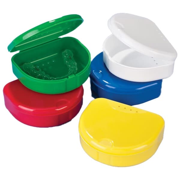 Keystone Hinged Appliance Cases, Bold Assorted Colors, 3/4" Deep, 100/Box - Keystone Hinged Appliance Cases in Bold Assorted Colors, 100/Box - Image 1