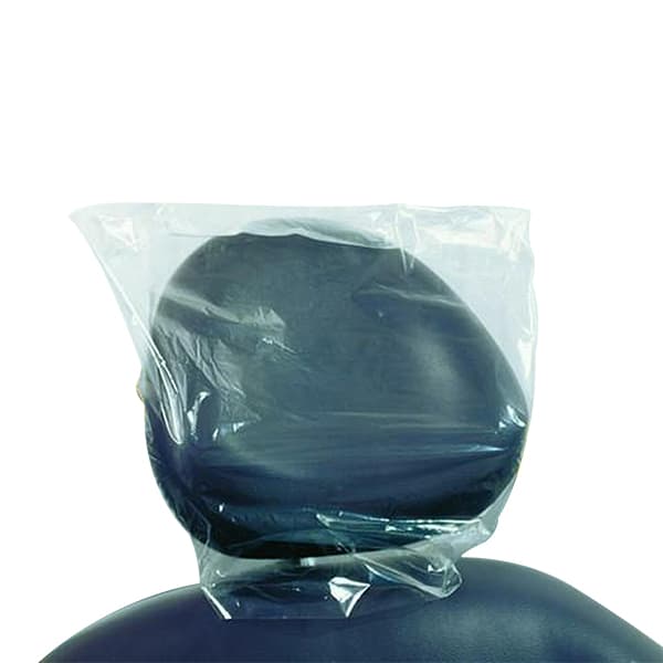 Keystone Headrest Covers, 9.5" x 11" x 2", Clear Plastic, Disposable, Box of 250 - Keystone Headrest Covers 9.5" x 11" x 2" Clear Plastic, Disposable. Box of 250 - Image 1