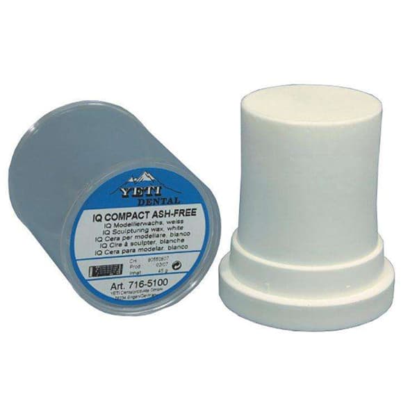Keystone Yeti IQ Compact Ash-Free White Sculpting Wax, 45g - Yeti IQ Compact Ash-Free White Wax 45g. Ideal for Waxing up Pressable Ceramic - Image 1