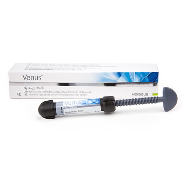 Kulzer Venus Diamond Syringe Basic Kit with iBOND Total Etch - Nanohybrid Composite, 6 x 4g Syringes + 2ml Etch - Venus Diamond Syringe Basic Kit + iBOND Total Etch - Nanohybrid Composite - Image 1