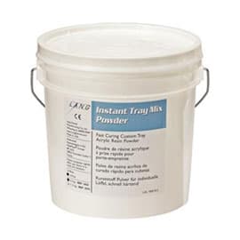 Lang Dental Instant Tray Mix Self-Curing Custom Tray Acrylic Resin, White Powder Only, 5 lb Drum - Instant Tray Mix 5 Lb. WHITE Powder Only, Self-Curing Custom Tray Acrylic - Image 1