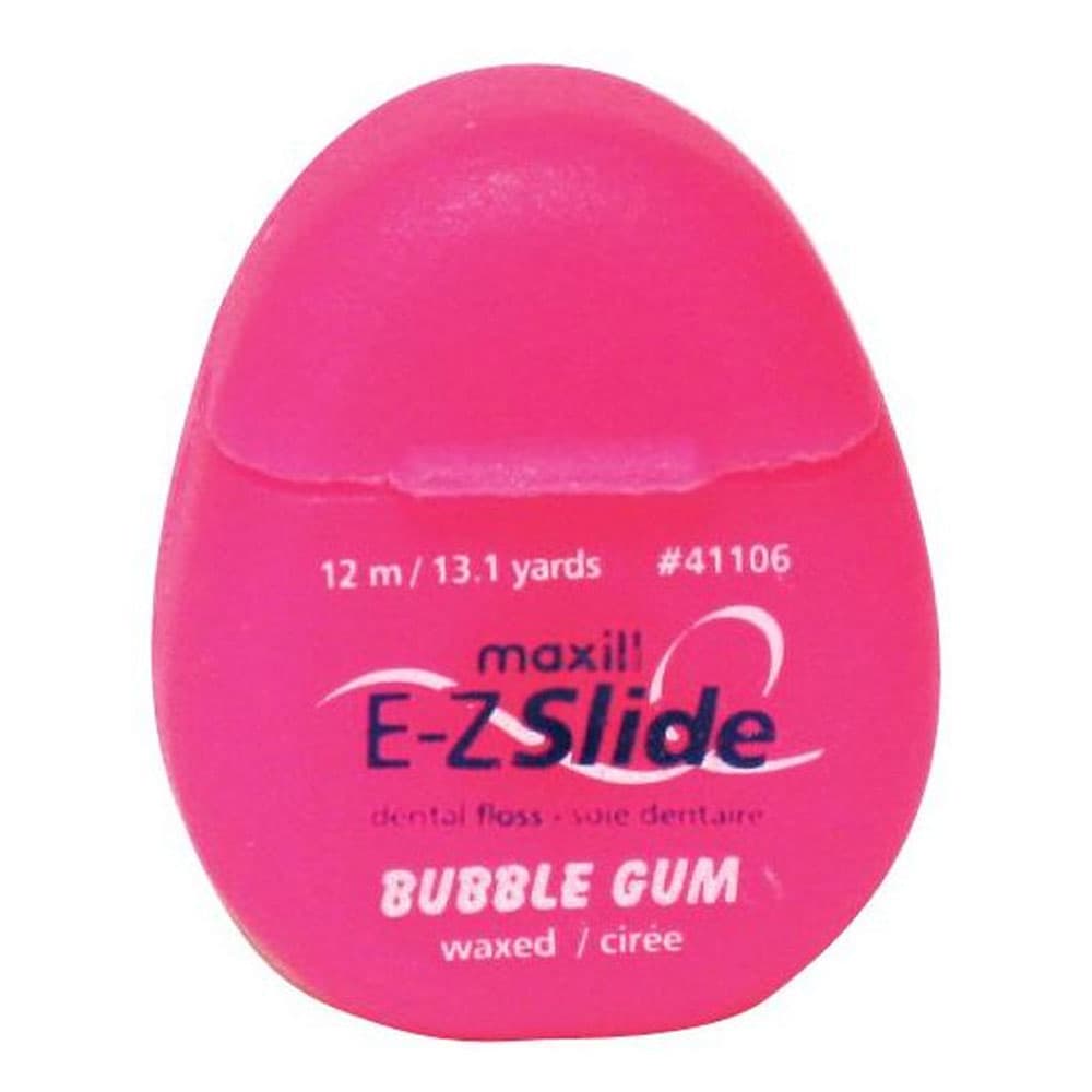 Maxill E-Z Slide Waxed Dental Floss Dispenser, Bubble Gum, 13 yd/12 m, 100/Case - Maxill E-Z Slide Waxed Dental Floss Dispenser, Bubble Gum, 13 yards/12 m, 100/Case - Image 1