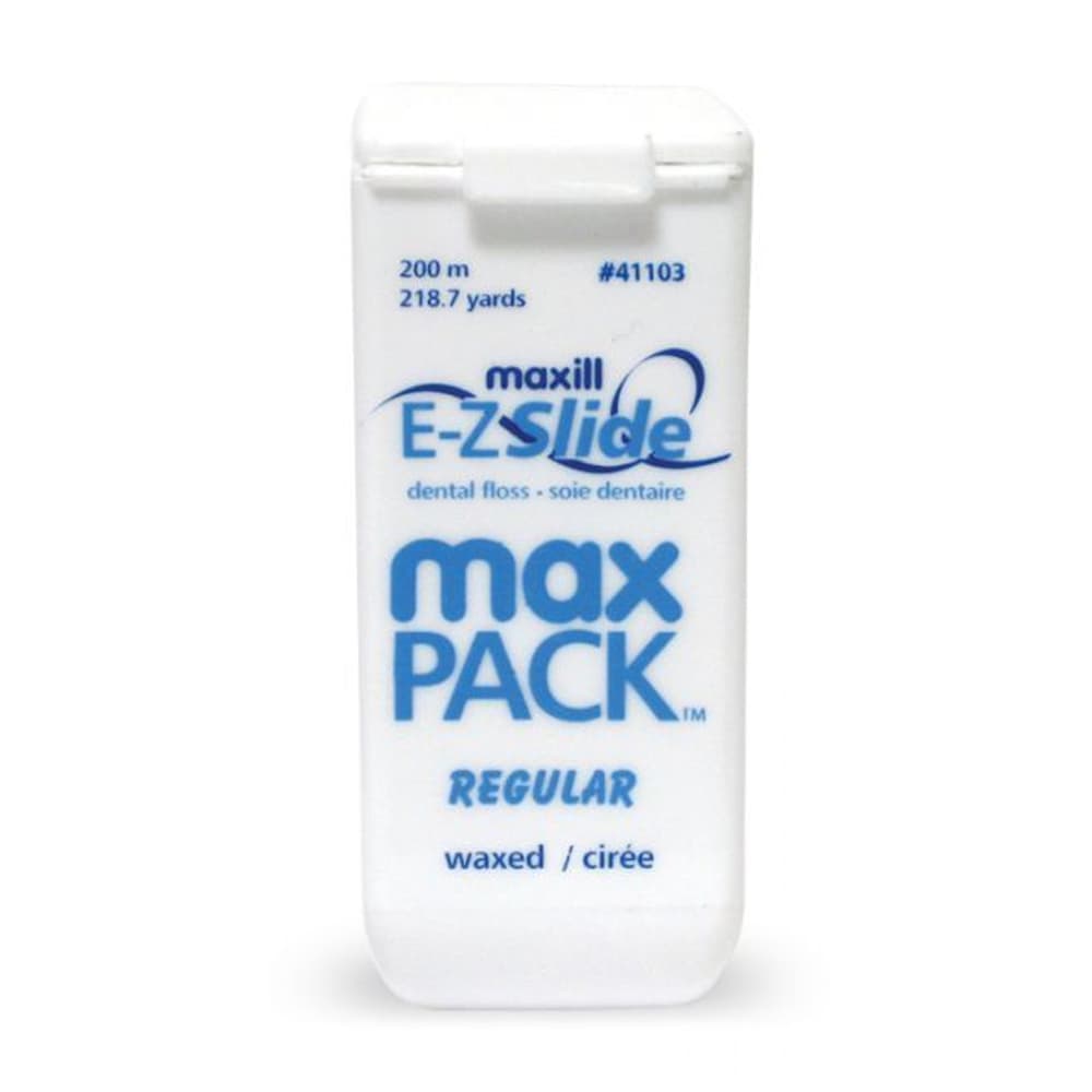 Maxill E-Z Slide Max Pack Waxed Dental Floss, Regular, 218 yd, 1/Pk - Maxill E-Z Slide max PACK 218 yd Waxed Floss, Regular, 1/Pk - Image 1