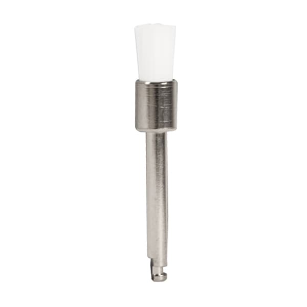 ipana Latch Type Flat Prophy Brush, Soft Clear Nylon, Metal Shank, 15 mm Shank Length, 144/Box - ipana Latch Type Flat Prophy Brush, Soft Clear Nylon, Metal shank, 144/Box - Image 1