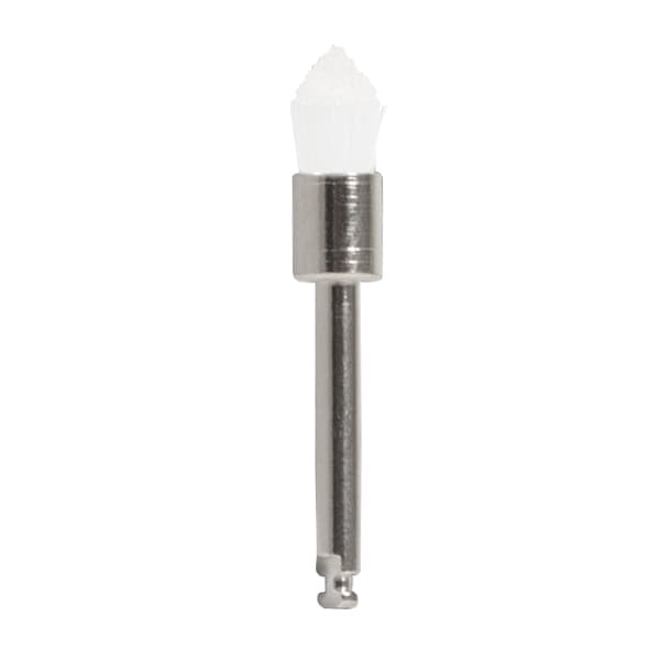 ipana Latch Type Tapered Prophy Brush, Soft Clear Nylon, Metal Shank, 15 mm Shank Length, 144/Box - ipana Latch Type Tapered Prophy Brush, Soft Clear Nylon, Metal shank, 144/Box - Image 1