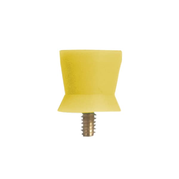 ipana Screw Type Prophy Cup, X-Soft Yellow Short Cup, Metal Shank, 144/Box - ipana Screw Type Prophy Cup, X-Soft Yellow Short Cup, Metal Shank, 144/Box - Image 1