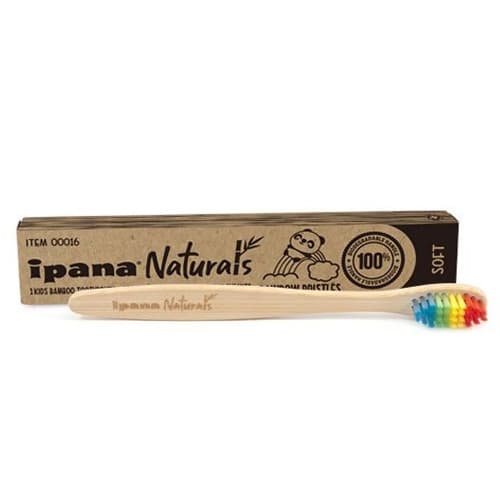 ipana Naturals Kids Rainbow Bristles Bamboo Toothbrush, Soft, 10/Box - ipana Naturals Kids Rainbow Bristles Bamboo Toothbrush - Soft 10/box. - Image 1