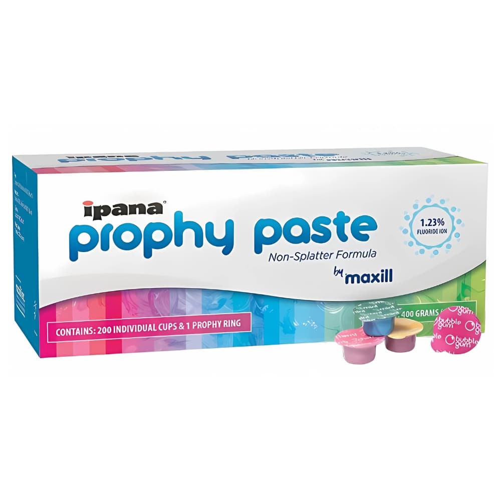 maxill Extra Coarse Grit Mint Flavor Prophy Paste with 1.23% Fluoride, Unit-Dose Cups, 200/Box - maxill Extra Coarse Grit Mint Flavor Prophy Paste, 1.23% Fluoride, 200/Box - Image 1