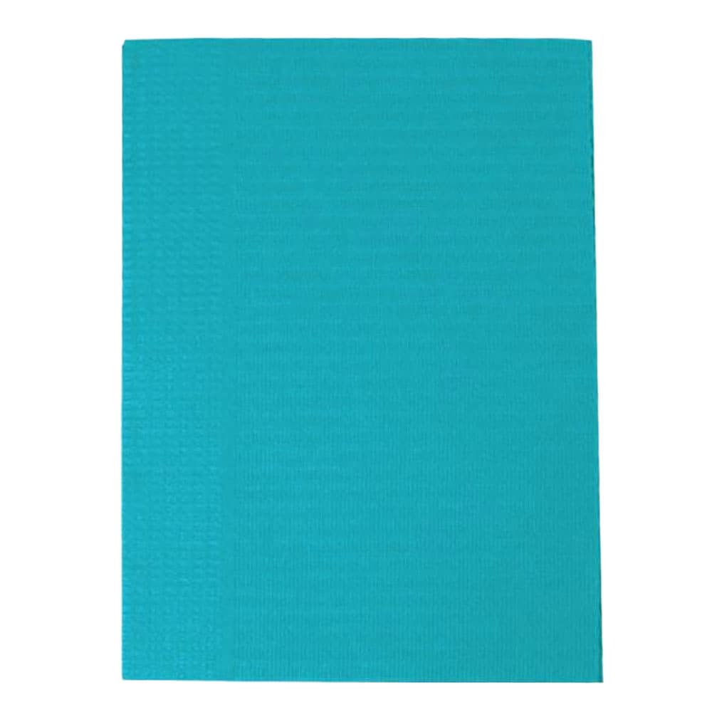 Maxill Vivid Bibs Reinforced Patient Bibs, 13" x 18", 2-Ply (1-Ply Paper/1-Ply Poly), Sapphire, 500/Box - Maxill vivid bibs Reinforced Patient Bibs, 13" x 18", 2 Ply (1-Ply Paper/1-Ply Poly), Sapphire, 500/Box - Image 1