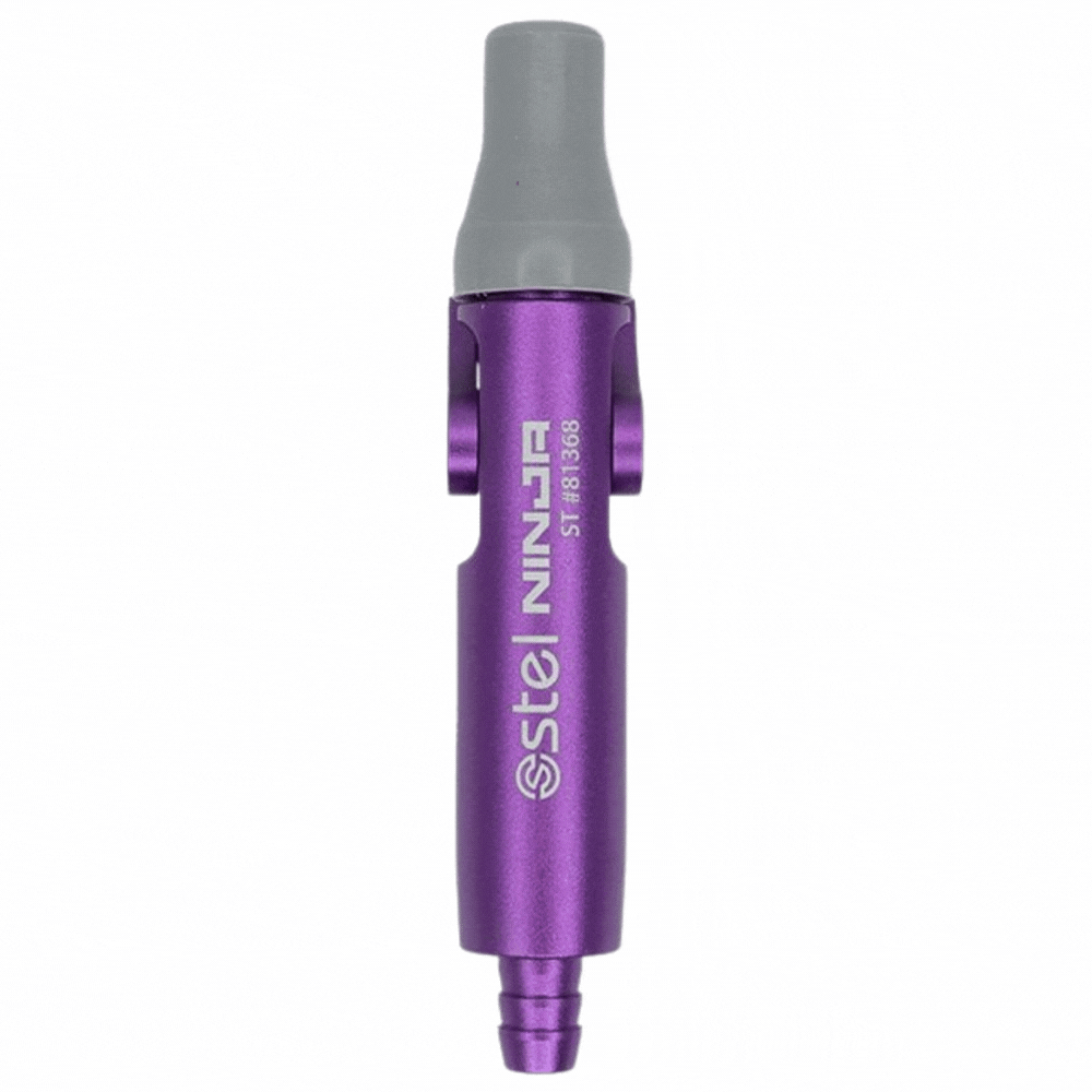 Maxill stel NINJA Soft Tip Saliva Ejector Valve, Autoclavable, Quick Disconnect, Purple, 1/Pk - Maxill stel NINJA Soft Tip Saliva Ejector Valve, Autoclavable, Quick Disconnect, Purple, 1/Pk - Image 1